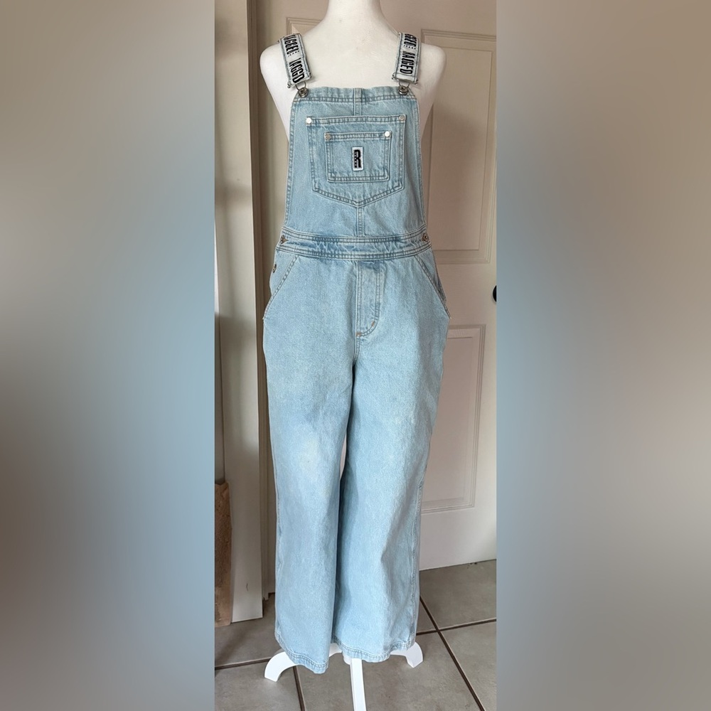 Y2K The Ragged Priest women’s Light Blue Denim overalls sz S